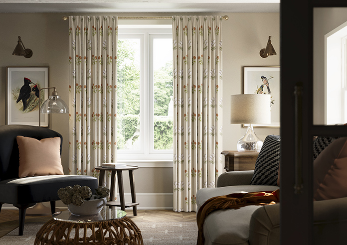 William Morris At Home Lily Flower Embroidery, Nettle - Made to Measure Curtains - Image 3